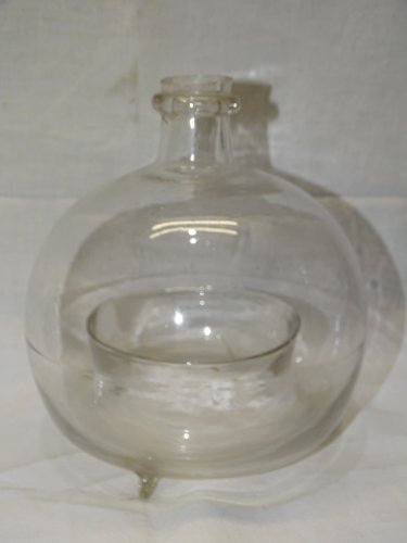 -ANCIEN PIEGE A MOUCHES A INSECTES VERRE Soufflé BOUCHON VERRE  COLLECTION     D
