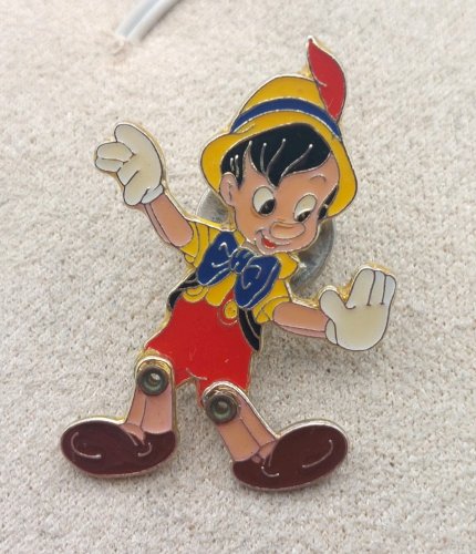 Ancien pin's / pins, Pinocchio, jambes articulées, Walt Disney Home Video