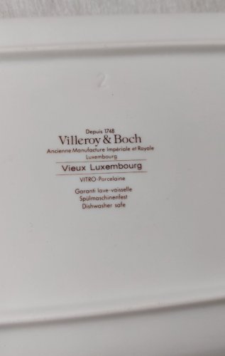 Ancien plat à cake, Vieux Luxembourg, en céramique de Villeroy & Boch