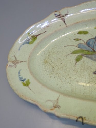 -ANCIEN PLAT CUL NOIR XVIII/XIXe collection deco VITRINE    D