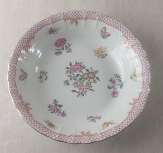 Ancien plat de service, en porcelaine Bernardaud, Compagnie des Indes, Limoges