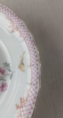 Ancien plat de service, en porcelaine Bernardaud, Compagnie des Indes, Limoges