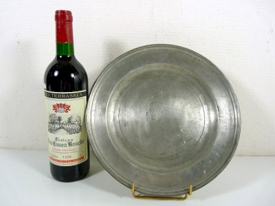 Antique Tin Plate 18th Century Maker's Mark Benjamin Philippe Doret circa 1790 Switzerland