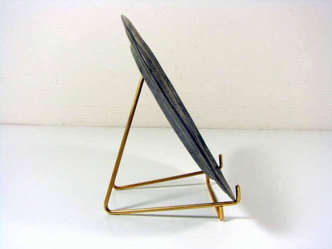 Ancien Plat Etain XVII° XVIII° Haute Epoque Poinçon, D - 20,6 cm