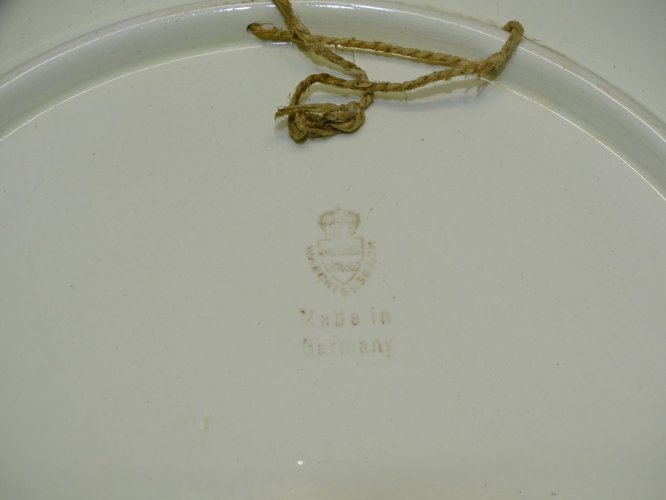 -ANCIEN PLAT PUBLICITAIRE CERAMIQUE ALLEMANDE DORTMUNDER UNION BIER déco    D