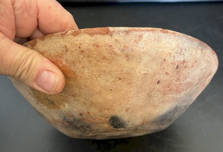 ancien plat serviteur  berbère terre cuite décor géométrique artisanat afrique