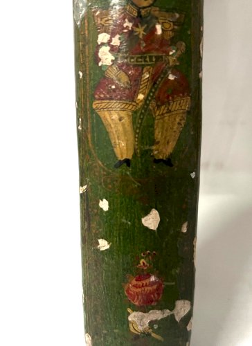 Ancien plumier QADJAR  en bois polychrome XX siècle