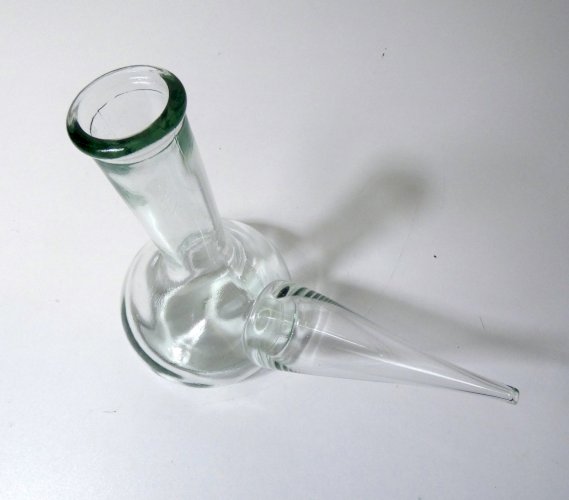 ancien porron pichet carafe à vin en verre vintage