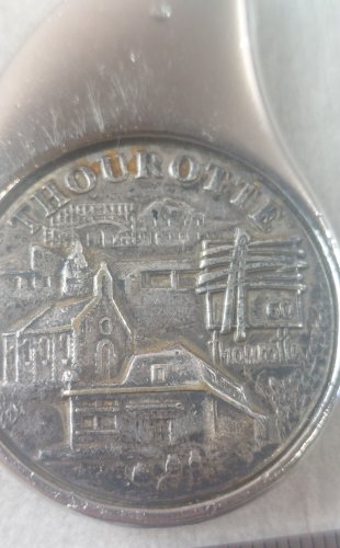 Ancien porte clé, en métal argenté, Thourotte, Pichard Balme