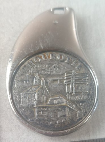 Ancien porte clé, en métal argenté, Thourotte, Pichard Balme