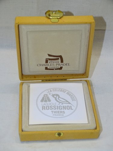 -ANCIEN PORTE CLES  LAGUIOLE ROSSIGNOL THIERS FRANCE CREATION CHARLES PRADEL   D