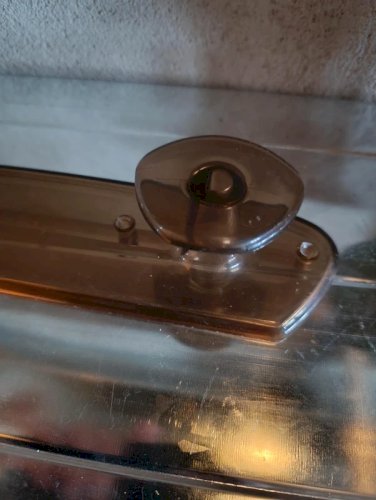 ancien porte manteau double en plastique année 60-70 en bon etat