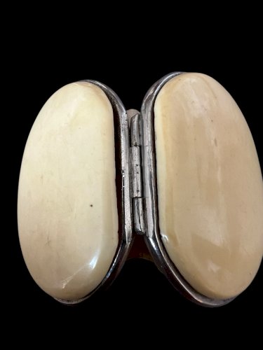 Ancien  Porte-Monnaie Galalithe À Soufflet XIXe siècle collection objet vitrine