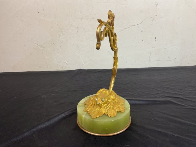 ANCIEN PORTE MONTRE GOUSSET ART NOUVEAU SCULPTURE GRENOUILLE