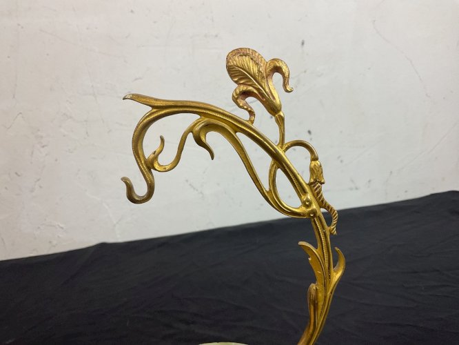 ANCIEN PORTE MONTRE GOUSSET ART NOUVEAU SCULPTURE GRENOUILLE