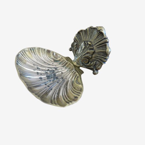 ANCIEN PORTE SAVON  COQUILLE  EN BRONZE ANNEES 30 40 - SHELL SOAP DISH