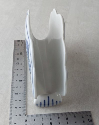 Ancien porte serviette, décor Blue Onion / porcelaine de Tchécoslovaquie / Czech