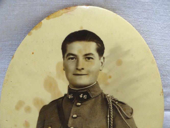 - ANCIEN PORTRAIT MILITAIRE SOLDAT Français du 46e REGIMENT D'ARTILLERIE   D