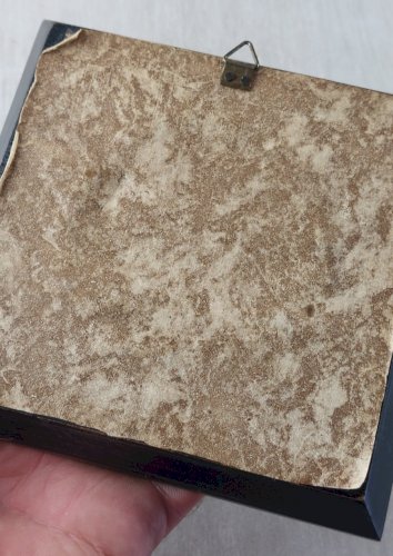 Ancien portrait miniature peint, La jeune fille au chat, Hil, XIXème