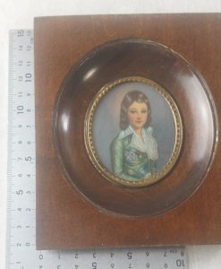 Ancien portrait miniature peint, Louis XVII daprès Vigée Lebrun, XIXème