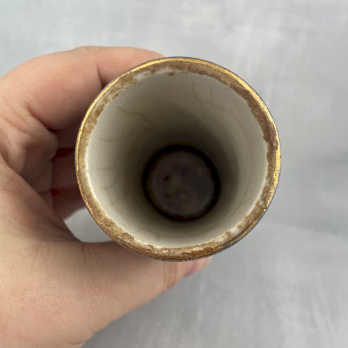 Ancien pot à moutarde extra A. Bizouard Dijon Cassis Quenot Dijon