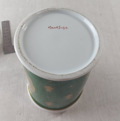 Ancien pot à pharmacie, décor aigle Napoléon, Manufacture Impériale ^