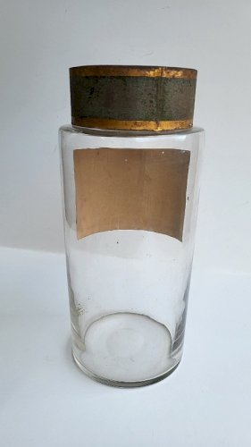 ANCIEN POT A PHARMACIE EN VERRE EPONGES FINES