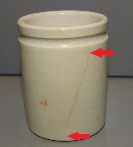 -ANCIEN POT A POMMADE PHARMACIE BUISSON 9 RUE DES PYRAMIDES PARIS CERAMIQUE  D