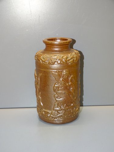 -ANCIEN POT A TABAC GRES DE BEAUVAISIS COLLECTION DECO OBJET DE VITRINE    D