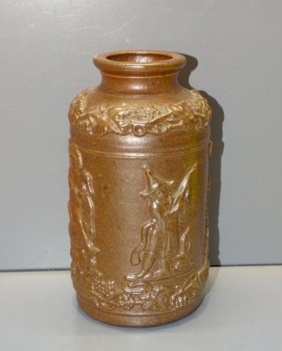 -ANCIEN POT A TABAC GRES DE BEAUVAISIS COLLECTION DECO OBJET DE VITRINE    D