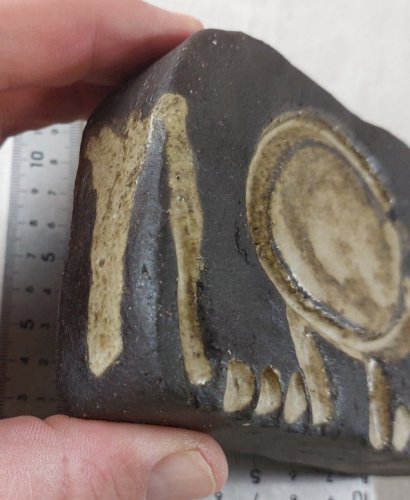 Ancien presse papier / figurine, éléphant, style argonaute Vallauris terre cuite