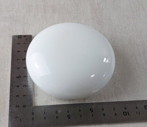 Ancien presse papier / sulfure en verre / opaline, Saint Louis