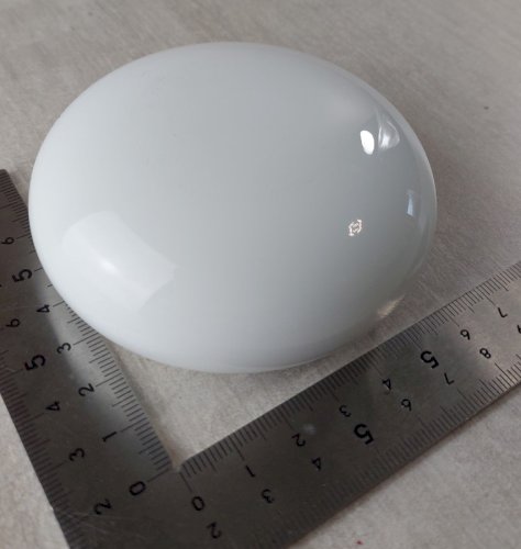 Ancien presse papier / sulfure en verre / opaline, Saint Louis