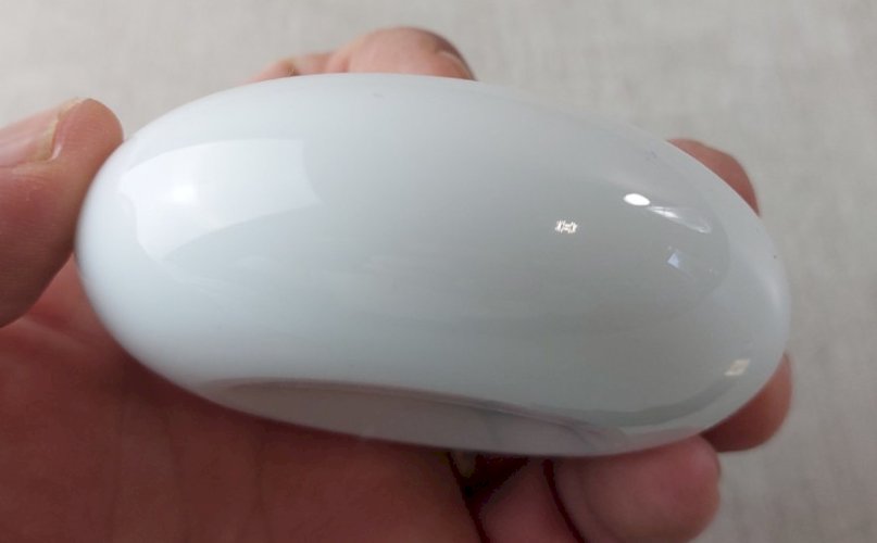 Ancien presse papier / sulfure en verre / opaline, Saint Louis