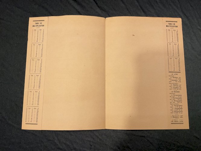 Ancien protège cahier pub ÉLIXIR VÉGÉTAL Chartreuse