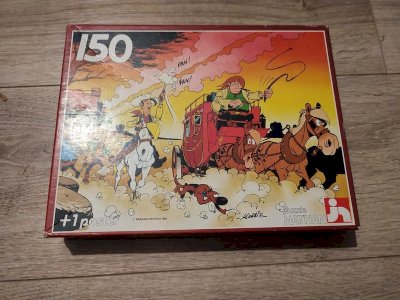ancien puzzle 150 pieces lucky luke en bon etat et complet