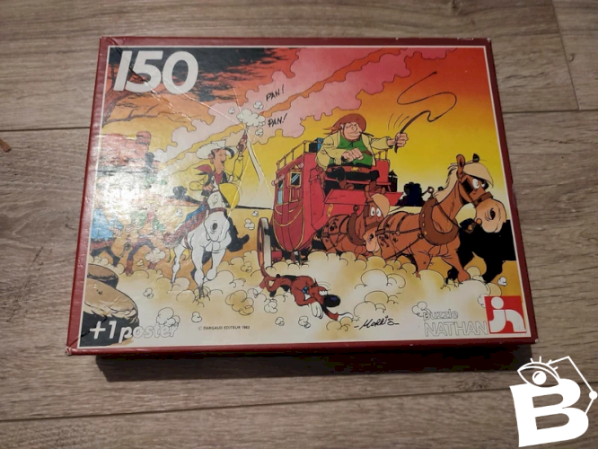 ancien puzzle 150 pieces lucky luke en bon etat et complet