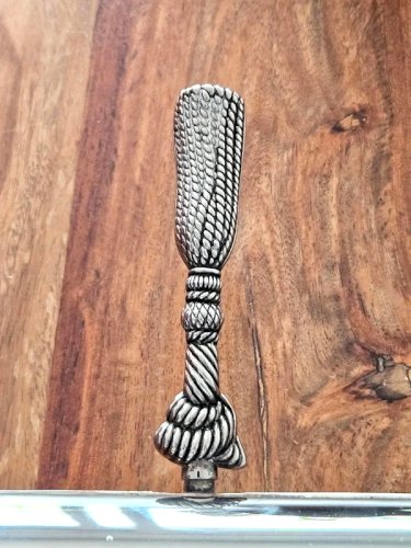 Ancien ramasse miettes métal argenté Silea