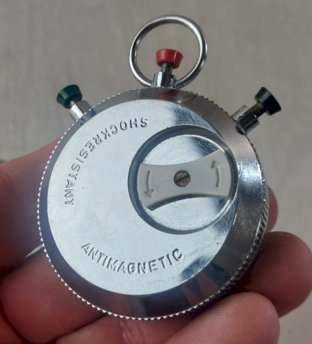 Ancien rare chronomètre mécanique, Hanhart Amigo, 1/5 sec., vintage