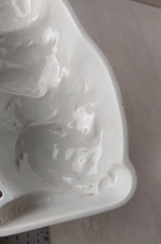 Ancien rare moule forme lapin, en céramique de Villeroy & Boch, Dresden