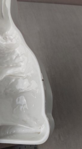 Ancien rare moule forme lapin, en céramique de Villeroy & Boch, Dresden
