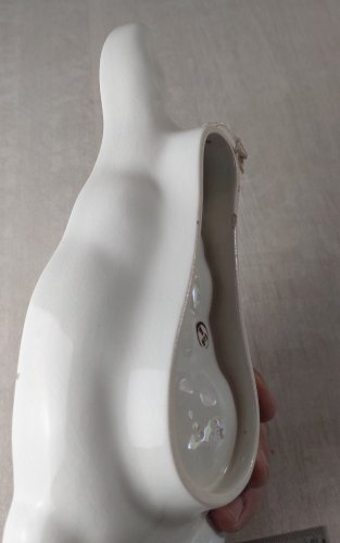 Ancien rare moule forme lapin, en céramique de Villeroy & Boch, Dresden