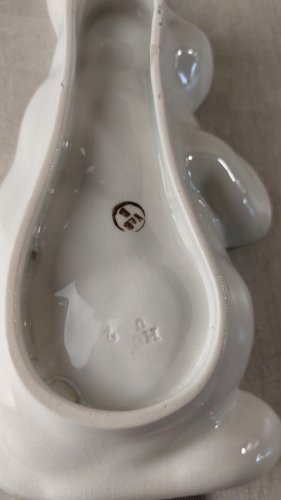 Ancien rare moule forme lapin, en céramique de Villeroy & Boch, Dresden