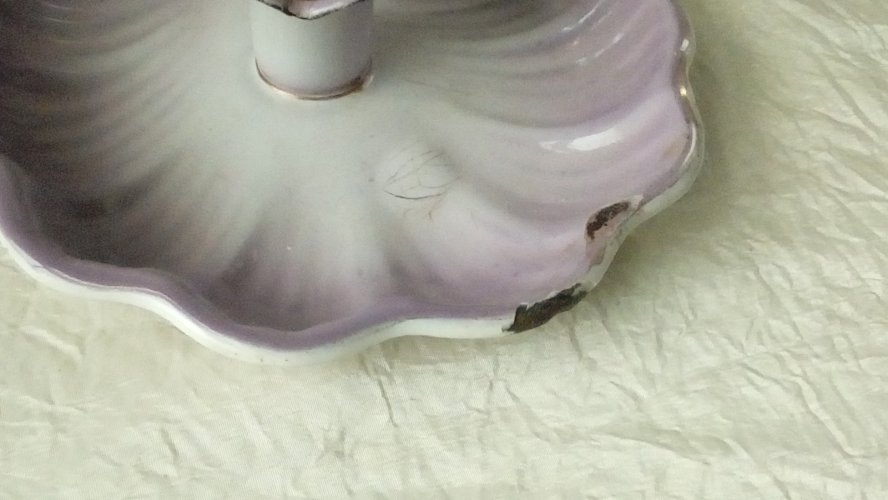 ANCIEN RAT DE CAVE BOUGEOIRE EN TOLE ÉMAILLÉE ART POPULAIRE ANNEE 1920**