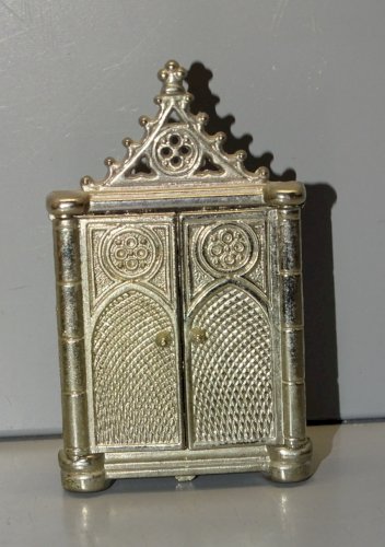 -ANCIEN RELIQUAIRE DE POCHE SANTIAGO en ZAMAC COLLECTION RELIGION   D