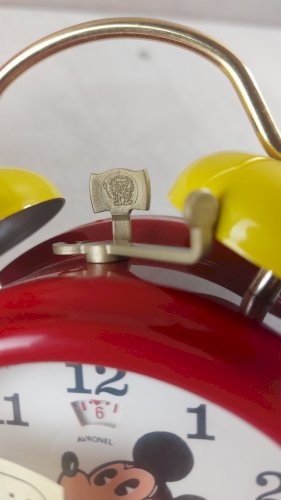 Ancien réveil / montre, Mickey, Walt Disney, Avronel, neuf