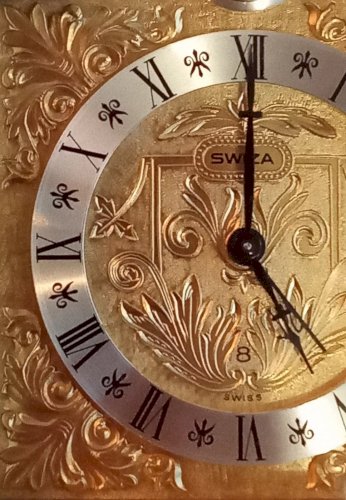 Ancien Réveil Pendule Horloge Collection Swiza  Tempus Fugit Old Clock Pendulum