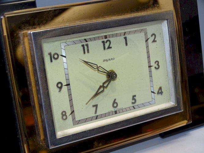 -ANCIEN REVEIL PENDULETTE BAYARD  VINTAGE FONCTIONNE COLLECTION VITRINE   D