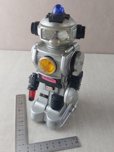 Ancien robot Pyrobot, Pyragric, 1985, vintage