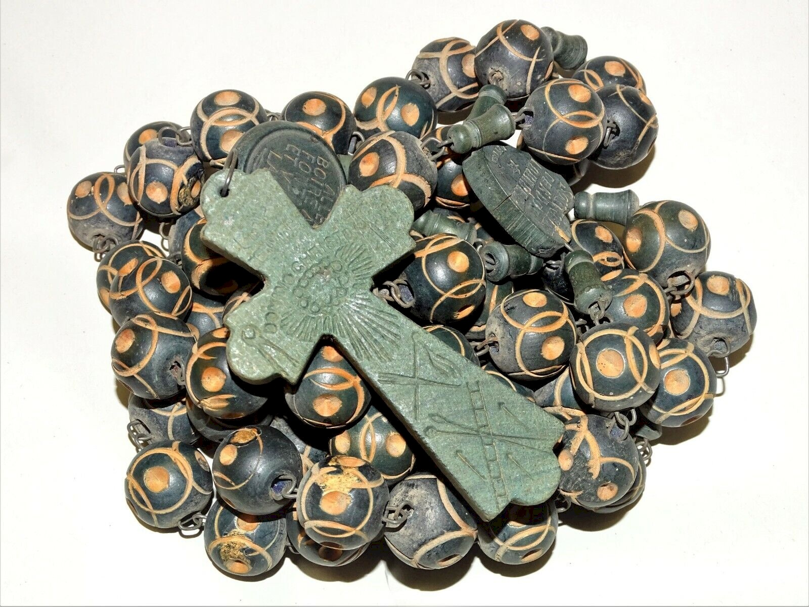 Rosaire Hindou Crâne Sculpté – Mala Nar Mund 108 Perles, Déesse Kali, Fait Main